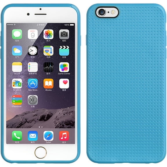 GSA Flexible Dots Textured Blue Case For iPhone 6 Plus, 6S Plus (5.5")