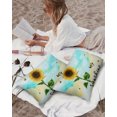 thumbnail image 3 of Outdoor Throw Pillow Cover Farm Watercolor Sunflower Floral Waterproof Cushion Covers 2 Pack You Are My Sunshine Pillow Cases Home Decoration for Patio Garden Couch Sofa, 3 of 6