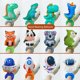 thumbnail image 4 of 25 globos de muñeca de animales de dibujos animados para decoración de fiesta de cumpleaños, globos de zorro, vaca, cohete, dinosaurio, juguetes de regalo para niños, baby shower, 4 of 5