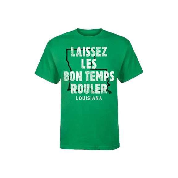 Instant Message - Laissez Les Bon Temps Rouler Louisiana - Men's Short Sleeve Graphic T-Shirt