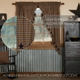 thumbnail image 4 of VHC Brands Navy Star Scalloped Prairie Window Curtains, Short Panel Set of 2, Blue, 63x36x18, 4 of 4