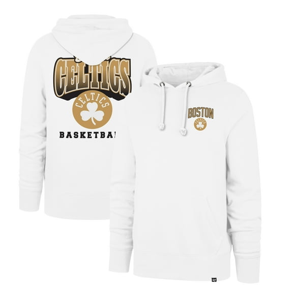 Men's '47 White Boston Celtics 2025/26 City Edition Jab Step Headline Hoodie