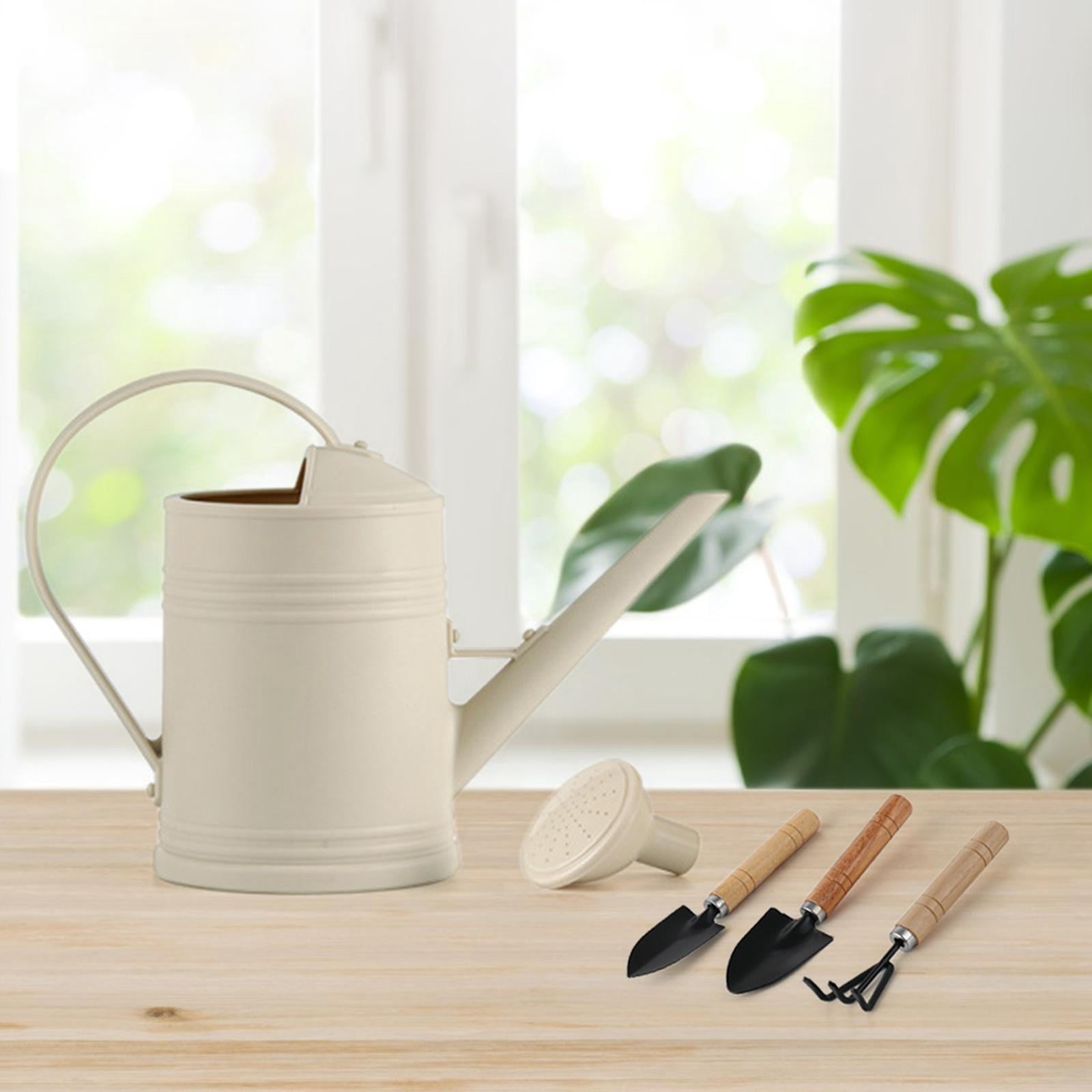 Gazechimp Long Mouth Watering Can 2L Garden Watering Can for Garden Flowers Vegetables Beige