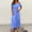 Blue, variant on Summer Wedding Guest Dresses for Women Off-Shoulder Solid Color Flowy Swing Elegant Ruffle Tiered Maxi Dress Beach Fashion Lightweight and Pink 3XL