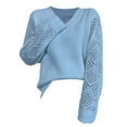 thumbnail image 4 of Womens Sweaters, V Neck Sweaters for Women, Lightweight Knit Pullover Top, Long Sleeve Casual Fall Top for Everyday Style and Wear, 4 of 4
