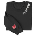 thumbnail image 1 of Camiseta con Capucha Suelta de Moda Impresa de Manga Larga para las Mujeres, Camisetas de Manga Larga para las Mujeres Cuello Redondo Casual, 1 of 6
