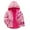 Pink, variant on Toddler Fleece Coat Long Sleeve Jacket Hooded Zip Up Sweatshirt Fall Jacket Girls Size 18-24 Months Clothes