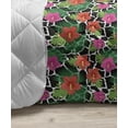 thumbnail image 3 of Botanical Down Alternative Comforter, Tropical and Colorful Palm Leaves Monstera Banana Leaf Exotic Green Flora, Microfiber Quilt for All Season, 5 Sizes, Multicolor, by Ambesonne, 3 of 3
