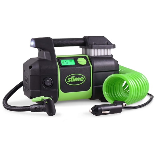 Inflador de neumáticos Slime 40063 Elite Heavy Duty, 12 V, 3 minutos de inflado