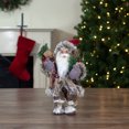 thumbnail image 2 of Northlight 12-Inch Standing Outdoor Santa Christmas Figure with Fur Boots and Presents, 2 of 5