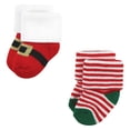 thumbnail image 5 of Hudson Baby Unisex Baby Holiday Newborn Terry Socks, Halloween Christmas, 0-6 Months, 5 of 5