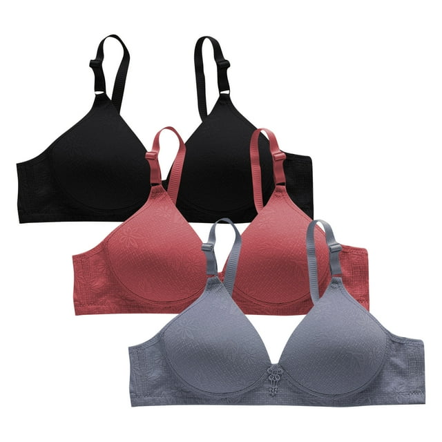 Plebaso Bras for Women Wireless Push up Bralettes Full Coverage Padded Womens Everyday Bras Multipacks