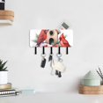 thumbnail image 6 of Birds Christmas Pines Mail Holder Organizer Wall Mount with Shelf Key Holder Key Rack with 5 Key Hooks for Wall Decorative, 6 of 6