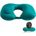 thumbnail image 1 of Almohada de cuello de viaje inflable BRI Verde Ultraligera, 1 of 5