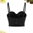 thumbnail image 6 of Women’s Bustier Corset Crop Top Bra With Straps Fashionable Party Clubwear Bra Slim Vest Costume Black S, 6 of 7