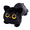 Black, variant on Sweet Mu Cheng-Large Black Gray Cat -20 ''/28 '' Cat - Cute Stuffed Animal Pillow Toy