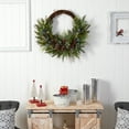 thumbnail image 4 of Nearly Natural Unlit Pine and Pinecone Artificial Christmas Wreath, 30" (Multicolor), 4 of 4