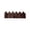 Coffee, variant on Cadancy Landscape Edging Border Garden Fence for Flower Bed Lawn Yard Outdoor Decorative Picket Bordering Pathway Tree Surround Patio Landscaping Flexible Interlocking Yard Decor