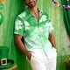 thumbnail image 5 of Ceisia Men's St. Patrick's Day Clover Print Short Sleeve Button-Down Shirt Collection | Ombre Clover Silhouette Print Button-Up Shirt Gifts, 5 of 8