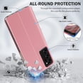 thumbnail image 2 of for Samsung Galaxy Note 20 Ultra 5G Case View Clear Smart Window Leather for Samsung Note 20 Ultra Case Slim Mirror Hard PC Kickstand Luxury Flip Shockproof Galaxy Note 20 Ultra Cover (Pink), 2 of 14