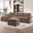 Brown, variant on Wiilayok Modular Sectional Sofa Set Cloud Couch,113" Chenille U Shaped Sofa with Ottoman& Chaise Deep Seat Sectional Couches for Living Room, Black