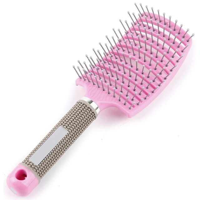 Cepillo de pelo profesional curvo con ventilación, herramientas de estilismo de peluquería, cepillos de masaje para desenredar el cabello de secado rápido