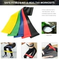 thumbnail image 3 of Stretch Bands and Cords, 5 Level Exercise Resistance Loop Bands with 2 Core Sliders Gliding Disk, 3 of 7