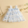 thumbnail image 2 of Bébés Filles Robe d'Été en Tulle Broderie Florale Sans Manches Robe en Tulle Maille Rouge 2-3 Ans, 2 of 8