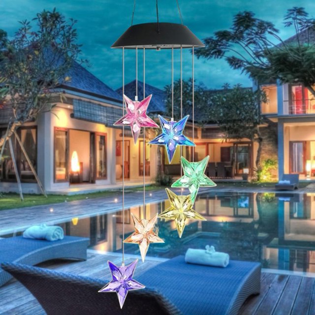 Luz de luna solar de la luna LED Color cambiante jardín patio impermeable al aire libre patio al aire libre jardon belling iluminación