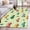 Green, variant on Rectangle Area Rugs 2 x 3 Ft, Teal Cartoon Truck Non-Slip Residential Carpet, Funny Cute Colorful Car Tree Polka Dot Indoor Crawling Mats Runner Rugs for Living Room/Dining Room/Bedroom