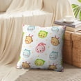thumbnail image 4 of LALILO Throw Pillow Covers Animal Cartoon Cute Baby Animals Rabbit Cushion Cover 18" x 18", 1428 Pack, 4 of 6