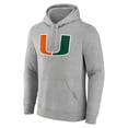 thumbnail image 2 of Men's Gray Miami Hurricanes Team Logo Pullover Hoodie, 2 of 3