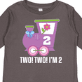thumbnail image 4 of Inktastic 2nd Birthday Cute Train I'm Two Girls Long Sleeve Toddler T-Shirt, 4 of 5