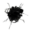 thumbnail image 2 of Yigetop Black Feather Fascinators Womens Flower Derby Hat for Cocktail Ball Wedding Headband Hot Sale Hairband, 2 of 3