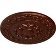 thumbnail image 3 of Ekena Millwork 27 3/4"OD x 2"P Sydney Ceiling Medallion (Fits Canopies up to 5 3/4"), Hand-Painted Antique Copper, 3 of 6