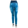 thumbnail image 2 of PANTALON DE MEZCLILLA MATERNIDAD ALMACENES MARIO 3001 AZUL CIELO C/PARCHE ALTO, 2 of 3