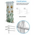 thumbnail image 3 of Spring Floral Blackout Curtains, French Door Curtains for Door Window, Watercolor Summer Botanical White Daisy Privacy Drapery for Patio/Sidelight Doors, 1 Panel with Tieback, 25 x 40 Inches, 3 of 6