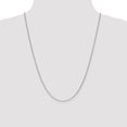 thumbnail image 3 of Diamond2Deal 14K White Gold 1.1mm Round Cable Chain Necklace for Women 18", 3 of 5