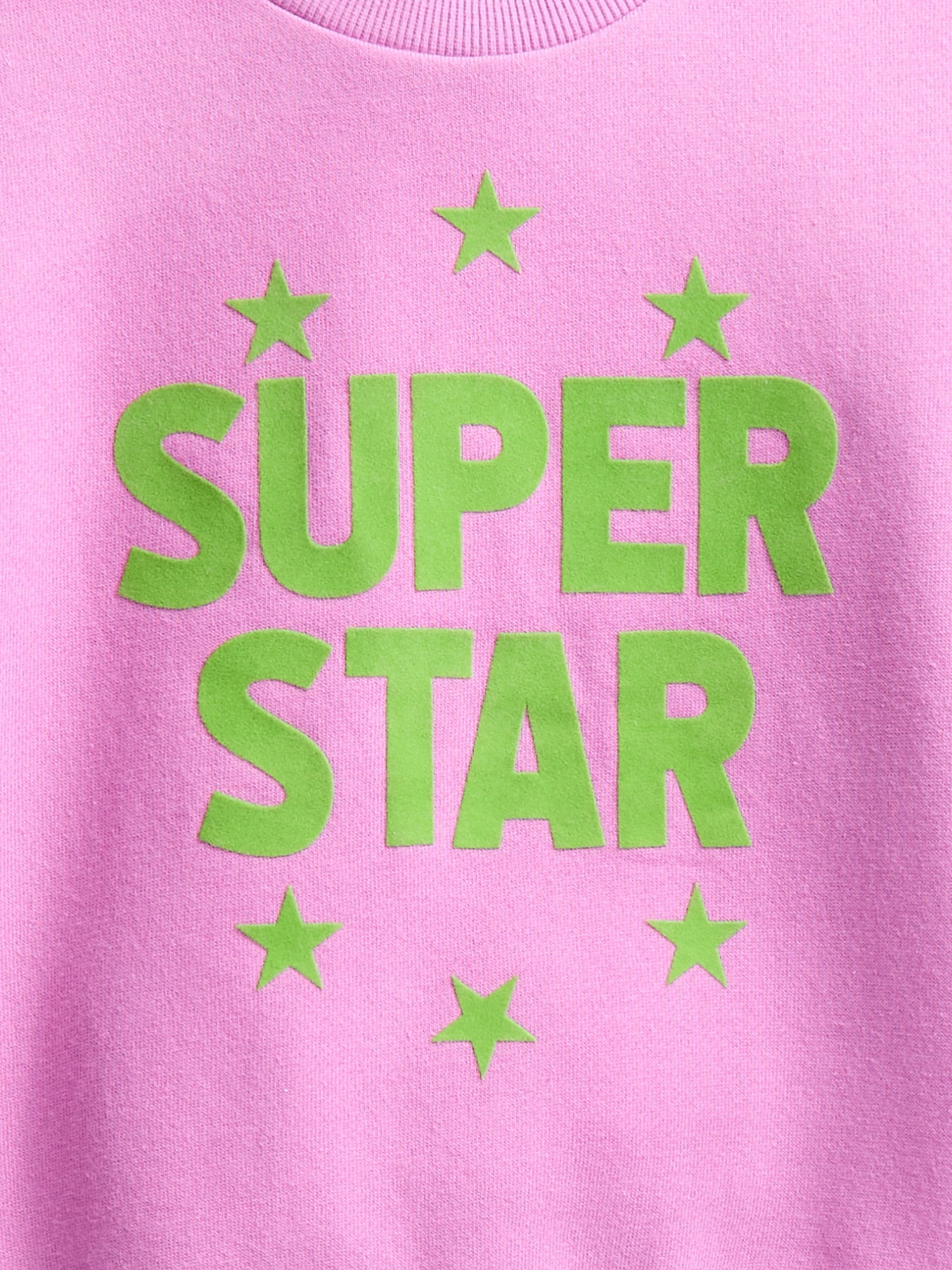Wonder Nation Toddler Girls Graphic Fleece Crewneck with Long Sleeves, Sizes 12M-5T
