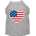 thumbnail image 6 of Pet Dog  Cat Shirt Screen Printed, "American Flag Heart", 6 of 10