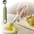 thumbnail image 1 of Product Classification Kitchen Tools Stainless Steel Watermelon Canteloupe Fruit Cutting Ice Household Use, 1 of 7