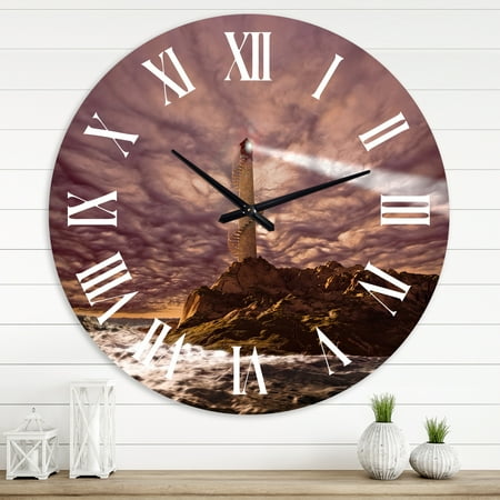 Designart 1 in Coastal Wall Clock