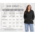 thumbnail image 4 of Cueply Plus Size Zip Up Hoodie for Women Lightweight Ribbed Knit Jacket Long Sleeve Sweatshirt with Pockets Casual Fall Winter Outerwear, 4 of 8