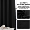 thumbnail image 5 of JIATER Blackout Curtains Set of 2 Panels for Bedroom Living Room 42 x 63 in,Thermal Insulated Room Darkening Blackout Curtains with Grommet,Black, 5 of 9