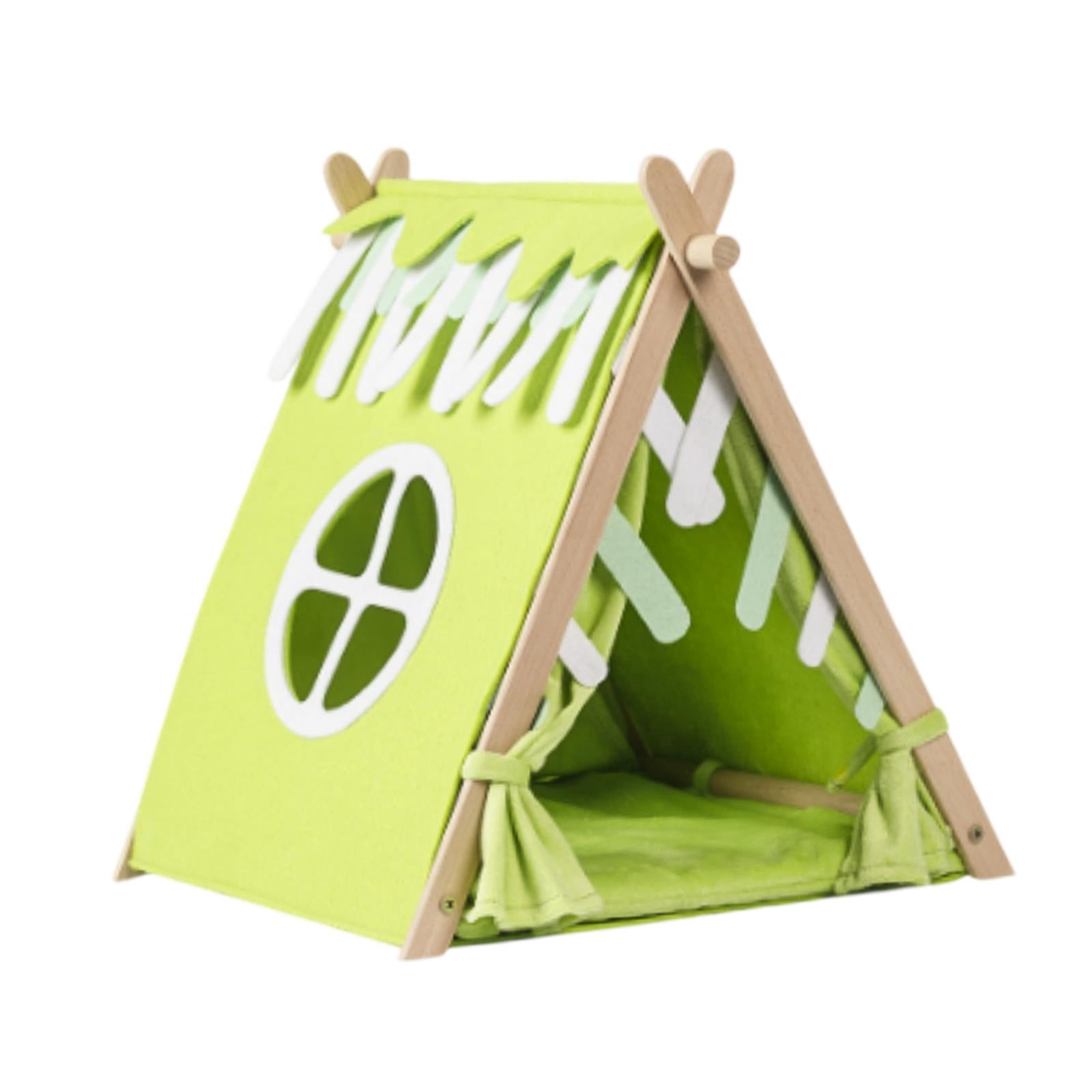 balikha Guinea Pig Hideaway Hamster Tunnel Cage Accessories Autumn Winter Warm Supplies House for Small Animal Beds Rat Mice Resting , Tent Nest