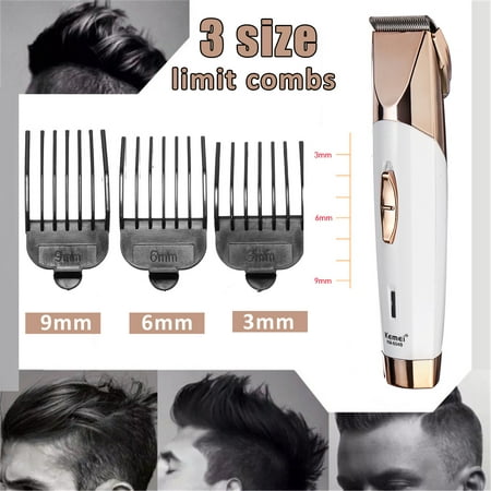 Men's Electric Hair Trimmer Electri Shaver Clippers Head Body Hair Shaver Beard Cut Cutter Cordless Rechargeable Beard Hair Groomer (Best Cordless Clippers For Shaving Head)
