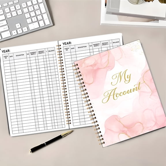 CCOCC Expense Tracker Notebook,All-In-One Income & Expense Account Book - Bank Register,Checkbook,and Budget Planner with Monthly Bill Organizer | Financial Management System