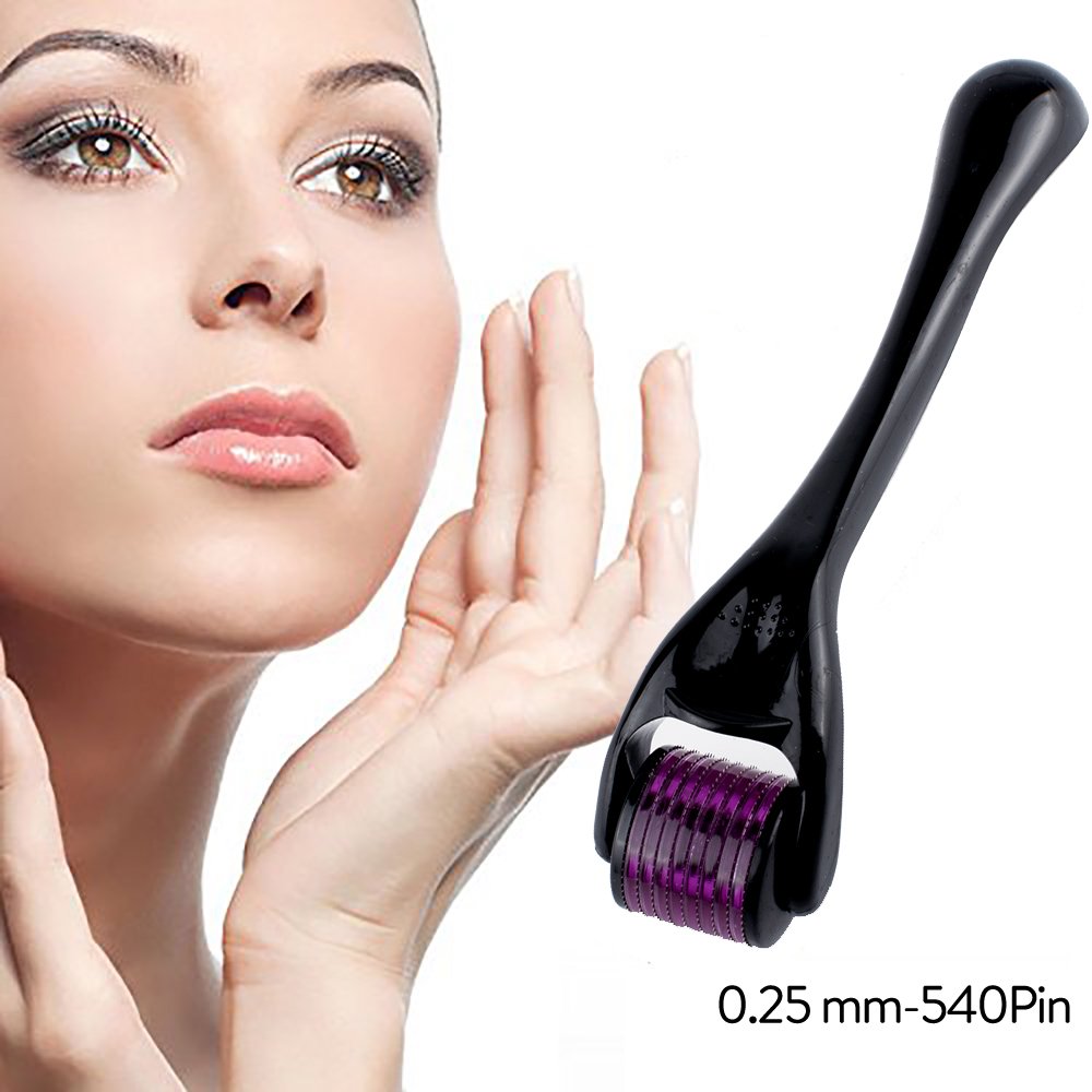 GLiving Skin Face Roller 540 Micro Needles DermaRoller with