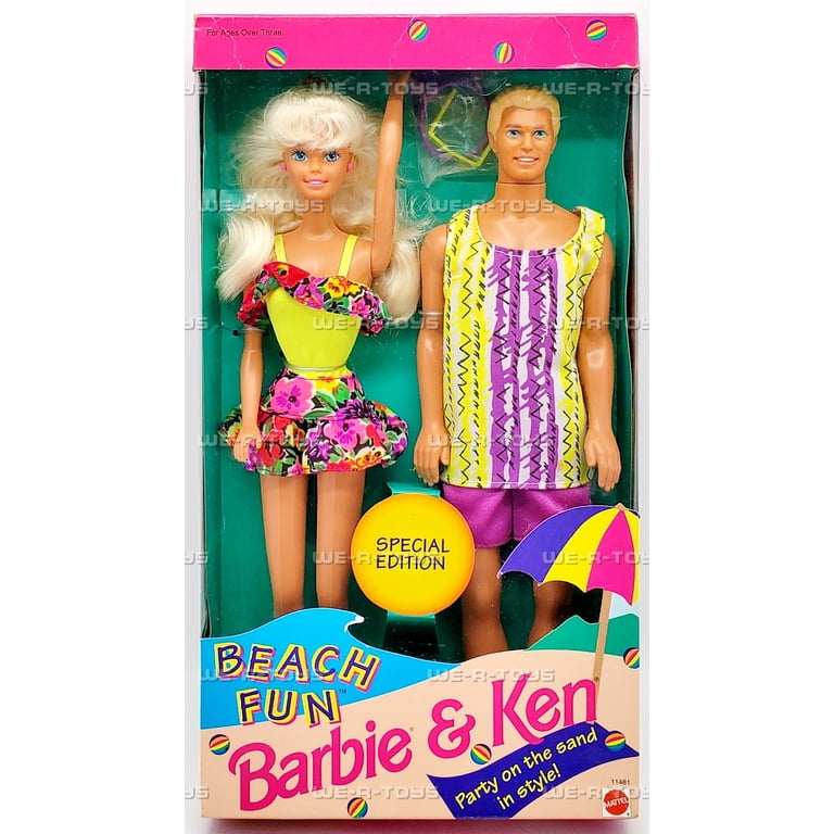 Beach Fun Barbie and Ken Doll Giftset Special Edition 1993 Mattel