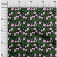 thumbnail image 1 of oneOone Cotton Jersey Black Fabric Leaves & Flower Floral Quilting Supplies Print Sewing Fabric By The Yard 58 Inch Wide, 1 of 4